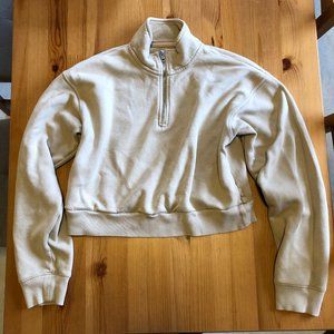 Cropped 1/4 Zip Sweatshirt